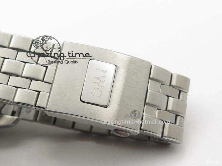 MIROTIME 0315 Pilot Chrono SS IW387809 ZF 1:1 Best Edition Silver Dial On SS Bracelet A Trendsetting 7327